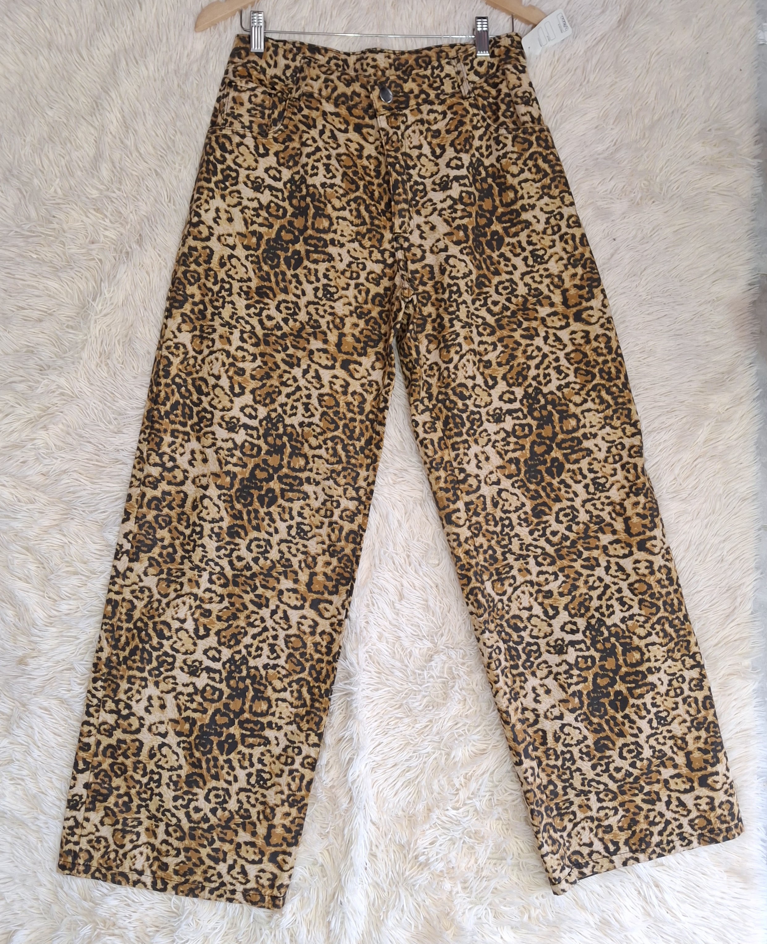Wideleg animal print 
